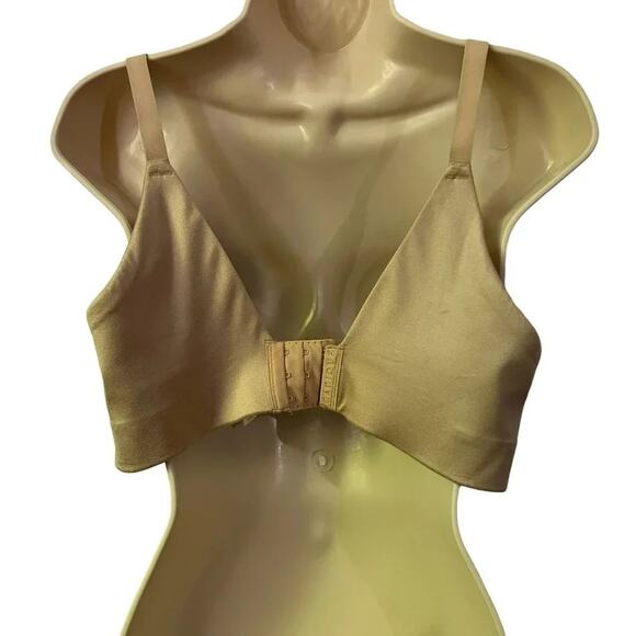 Lane Bryant Cacique Beige Satin Lightly Lined Full Coverage Bra Size 38DDD - Picture 2 of 7